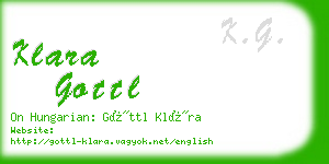 klara gottl business card